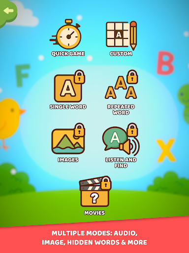 Screenshot of Word Search for Kids
