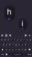 screenshot of Cool Neon SMS Keyboard Backgro