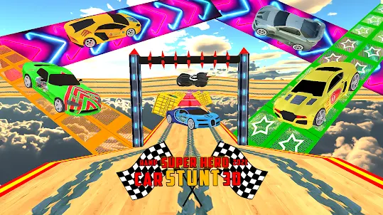 Omega Superhero Stunt Car Game