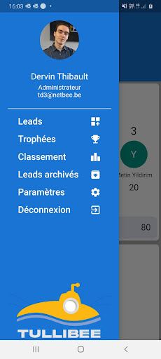 Android application Tullibee screenshort