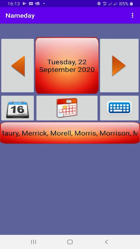 Name day Screenshot