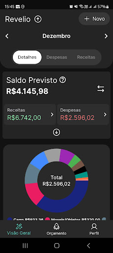 Android application Revelio - Finanças Pessoais screenshort