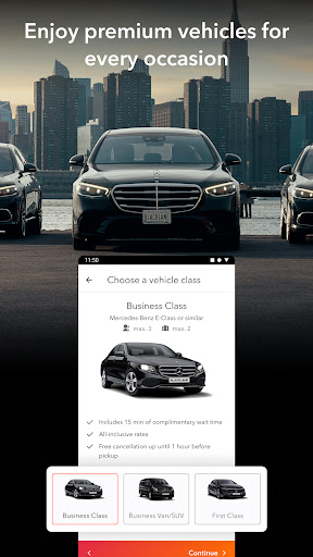 Screenshot of Blacklane - Chauffeur Service