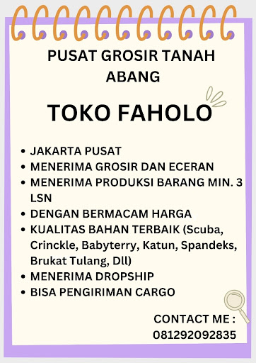 Android application Faholo Tanah Abang screenshort
