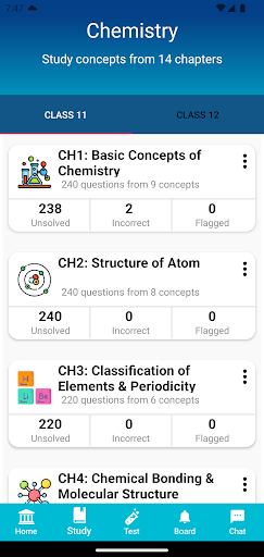 NEET Chemistry & NCERT 11 & 12 Screen 2