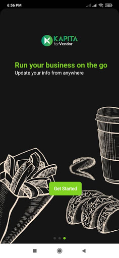 Android application KAPITA Vendor screenshort