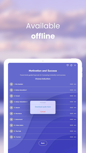Screenshot of Powermind: Hypnosis Meditation