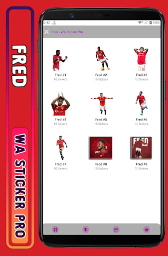 Android application Fred - WA Sticker Pro screenshort