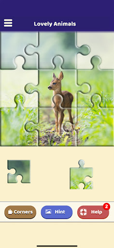Android application Lovely Animals Puzzle screenshort