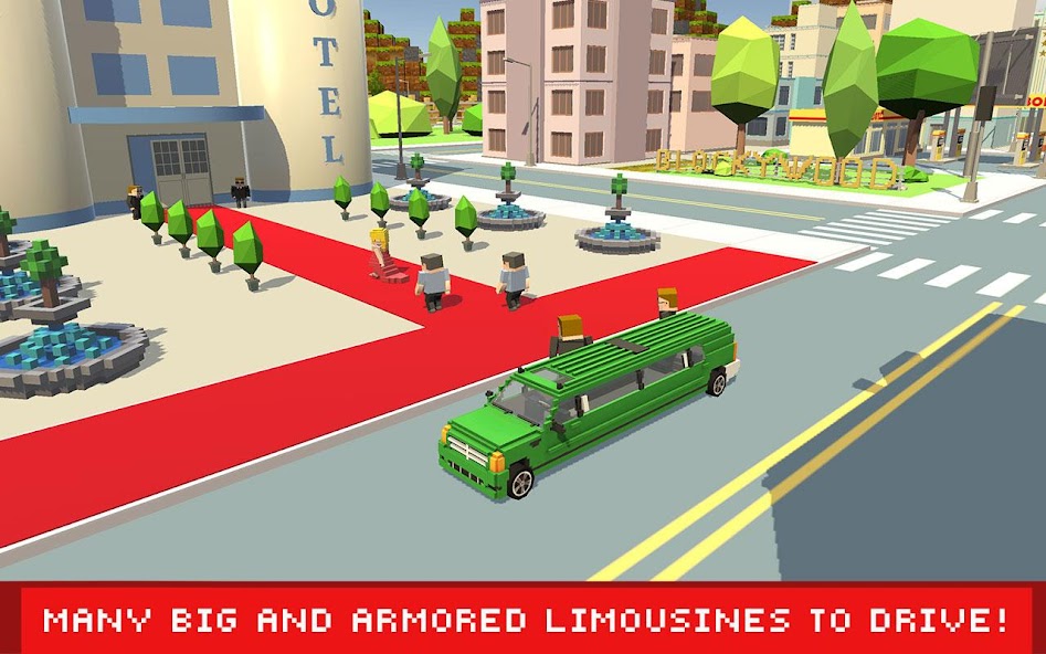 Blocky Limo: Hollywood Driver banner