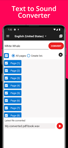 Android application Text To Sound Converter screenshort