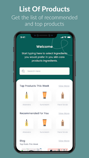 Flares Reactive Ingredient App Screen 2