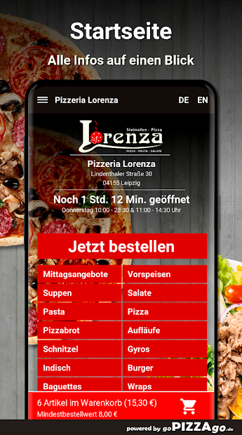 Captura de Pantalla 3 Pizzeria Lorenza Leipzig android