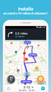Waze - GPS, Mappe, Avvisi sul traffico live Screenshot