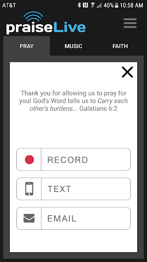 PraiseLive Screen 3