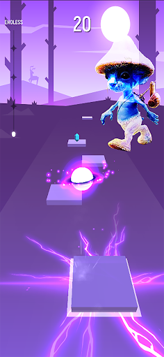 Smurf Cat 3D Music Tiles Hop - Screenshot 2
