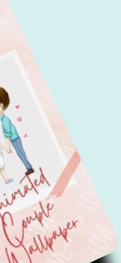 Cute Animated Couple Wallpaper Screen 2
