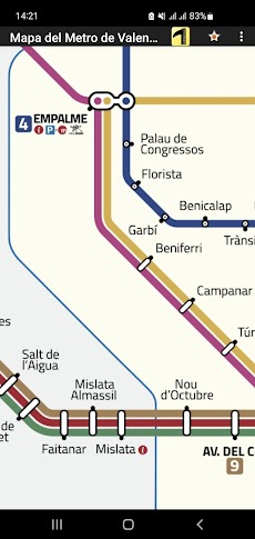 València Metro Mapのおすすめ画像4