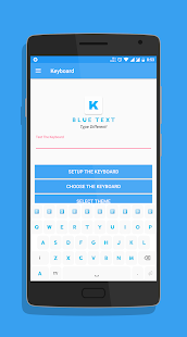 Blue Text - Keyboard + Convert Screenshot