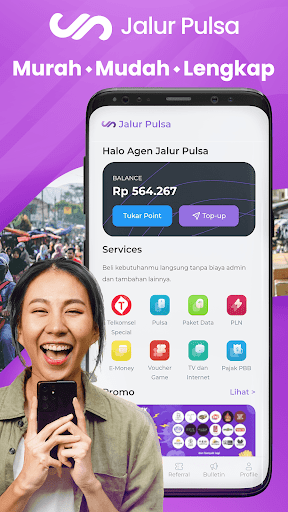 Android application Jalur Pulsa screenshort