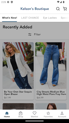 Android application Kelson's Boutique screenshort