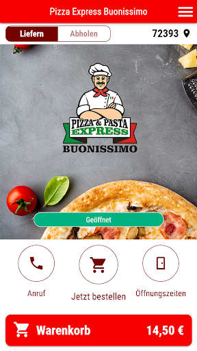 Android application Pizza Express Buonissimo screenshort