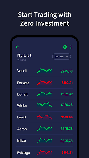 Android application Zero Investment Online Trading screenshort