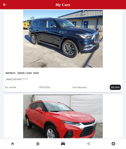 Al-Baldawi cars shipping Screen 2