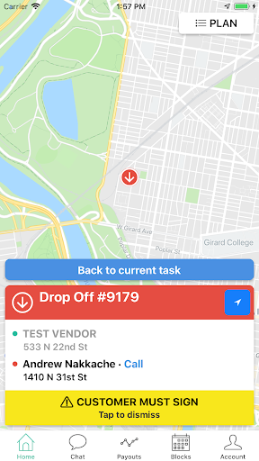 Android application First Delivery screenshort
