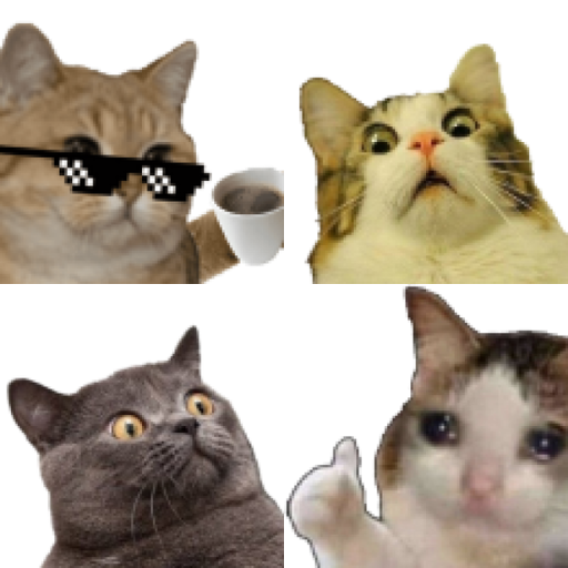 Stickers de gatos graciosos - AppWisp.com