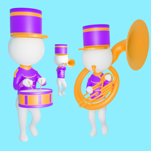 Marching Band 3D logo