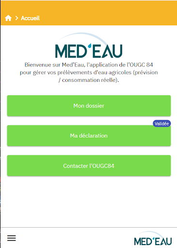 Android application Medeau screenshort
