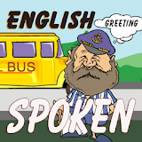 Spoken english greeting icon