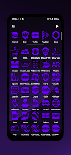 Purple Fused Metal Icon Pack