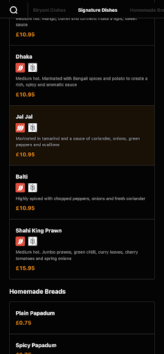 Tandoori Flame Restaurant Screen 3