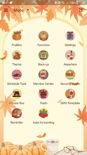 Next SMS Thanks giving skin 21 Screen 3