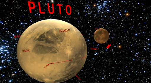 Android application Ex-Planet Pluto VR screenshort