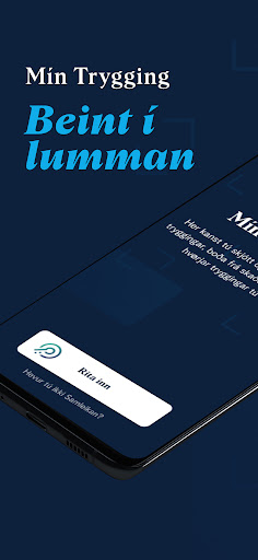 Android application Mín Trygging screenshort
