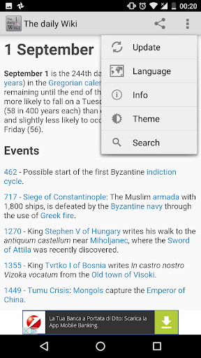 History Today - The Daily Wiki Screen 2