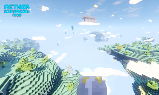 Android application Aether Dimension Mod MCPE screenshort