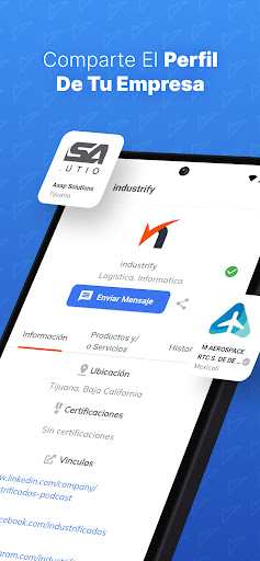 Android application Industrify screenshort