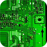 Electronic circuit board icon