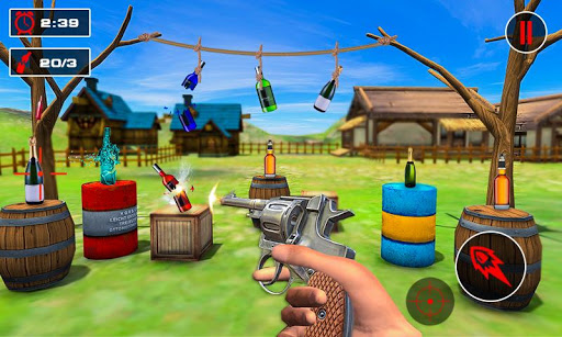 Android application Bottle Shooter Games Gun Range screenshort