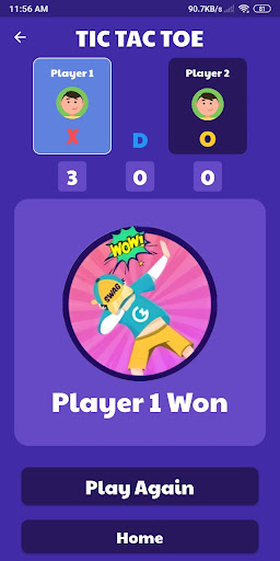 Tic Tac Toe  2 Player XO Game