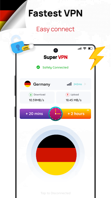 Germany VPN: Get Germany IP - New - (Android)