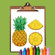 Fruits and Veggies Coloring Book 2020