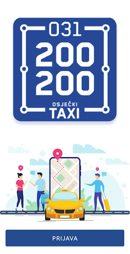 Android application Osječki taxi screenshort