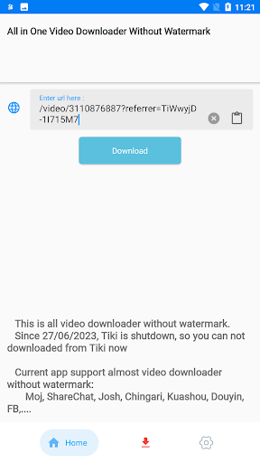 All Downloader No Watermark Screen 2