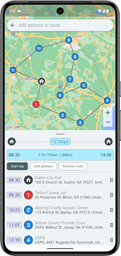 Android application BestRoute Route Planner screenshort