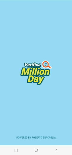 Android application Verifica Million Day screenshort